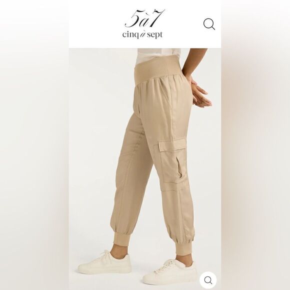 NWT Stunning 5 a 7 cinq a sept Giles Pant in Pecan (color) luxury feel and fit! - Picture 12 of 13